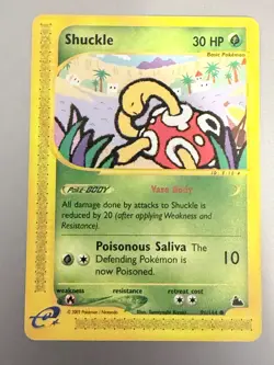2003 Pokemon Skyridge Shuckle 96/144 WOTC E‑Reader NM/MINT Never Played EX/MINT - Image 1