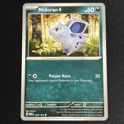 Nidoran, Nidorina, Nidoqueen - Pokemon 151 - Evolution Lot NM Near-Mint English - Image 2