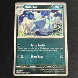 Nidoran, Nidorina, Nidoqueen - Pokemon 151 - Evolution Lot NM Near-Mint English - Image 4