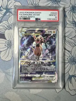Pokemon TCG Zeraora VSTAR Crown Zenith: GG43/GG70 PSA 10 - Image 1