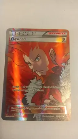 Pokemon TCG Lysandre 104/106 Full Art Holo Ultra Rare Flashfire English - Image 1