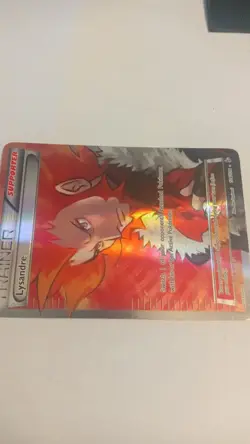 Pokemon TCG Lysandre 104/106 Full Art Holo Ultra Rare Flashfire English - Image 4