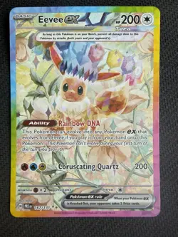 2025 Pokemon Prismatic Evolutions Eevee ex 167/131 Special Illustration Rare NM - Image 1