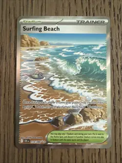2026 Pokemon Chaos Rising Surfing Beach 114/086 1st Edition - Image 1