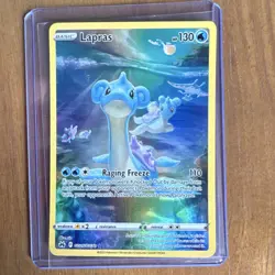 Pokemon TCG Lapras GG05/GG70 Crown Zenith Galarian Gallery Full Art Holo UR - Image 1
