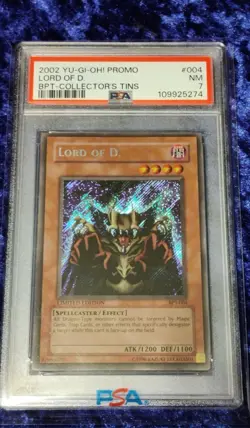 Yu-Gi-Oh 2002 Lord of D. BPT-004 Secret Rare Card PSA 7 - Image 1