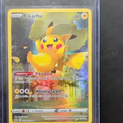 Pokemon Pikachu GG30/GG70 Ultra Rare Holo 60 HP Basic Crown Zenith Whimsy Tackle - Image 1