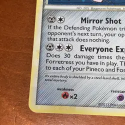 2011 Pokemon Call Of Legends Forretress Holo 5/95 Near Mint - Image 3