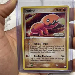 Pokemon TCG Trapinch Holo EX Legend Maker 2006 #67/92 LP/NM Pokemon Card Stamped - Image 1
