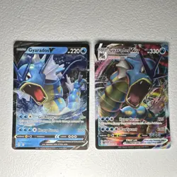 Pokemon TCG Gyarados V & Gyarados VMAX Holo Lot 2x English 028/203 029/203 - Image 1