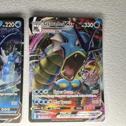 Pokemon TCG Gyarados V & Gyarados VMAX Holo Lot 2x English 028/203 029/203 - Image 3