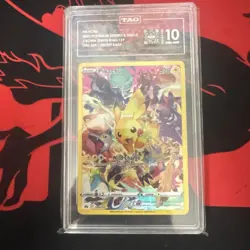 Pokemon Pikachu Full Art Secret Rare Holo Crown Zenith 160/159 TAG 10 GEM MINT - Image 1