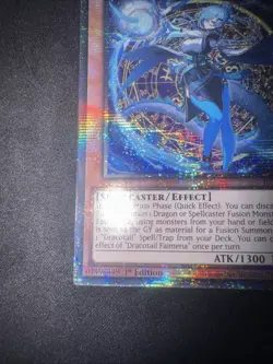 Yugioh Dracotail Faimena - JUSH-EN002 - 1st Ed. Starlight Rare - NM - Image 4