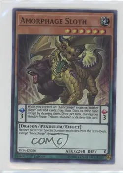 Super Rare - Amorphage Sloth 1st Ed. YuGiOh Fists of the Gadgets #FIGA-EN056 - Image 1