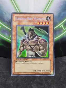 Yugioh Elemental Hero Wildheart GSE-EN001 Secret Rare NM - Image 1
