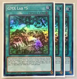Yugioh! 3x GMX Lab #5 BLZD-EN095 Super Rare 1st Ed NM - Image 1