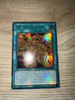 NM Yugioh MP22-EN275 The True Sun God ULTRA RARE 1ST EDITION - Image 1