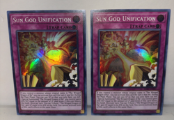 Sun God Unification LED7-EN007 x2 Super Rare 1st Edition LP Yugioh TCG - Image 1