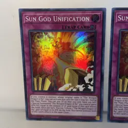 Sun God Unification LED7-EN007 x2 Super Rare 1st Edition LP Yugioh TCG - Image 2
