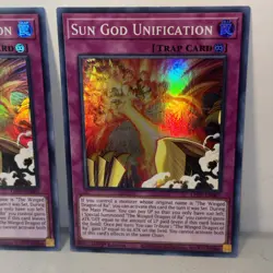 Sun God Unification LED7-EN007 x2 Super Rare 1st Edition LP Yugioh TCG - Image 3