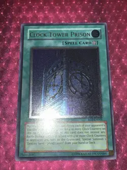 yugioh Clock Tower Prison EOJ-EN048 Ultimate Rare 1st Ed Near Mint - Image 1