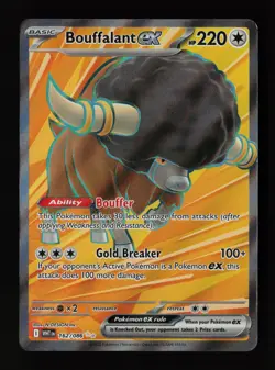 Bouffalant ex 162/086 Ultra Rare SV: White Flare Pokemon Card - Image 1