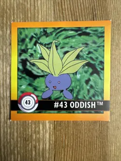 1999 Artbox Pokemon Series 1 Stickers Oddish 43 card - Image 1