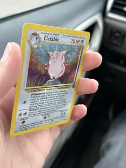 Pokemon TCG Clefable 1/64 Jungle Holo Rare Vintage Card WOTC HP - Image 4