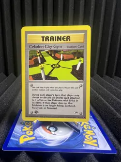 Celadon City Gym 107/132 - 1st Edition Gym Heroes - WOTC Pokemon Card LP/NM - Image 1