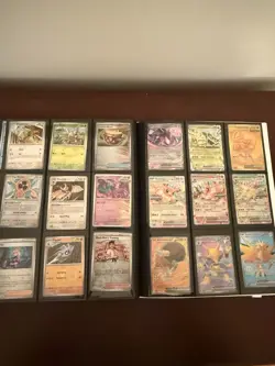 Pokemon Binder Lot - 243 Cards w/ Holos, EX/GX/V, Full Arts, Trainers - Image 1