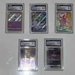 CGC Graded Pokemon TCG 5-Graded Card Lot: Crobat VMAX, Gardevoir VMAX Holo - Image 1