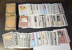 (2) MTG REVISED Starter Boxes Magic The Gathering 1994 W/ 112 Cards See Disc - Image 1