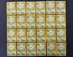 Pokemon TCG Base Set Bulbasaur 44/102 Unlimited Regular Card Lot x 24 - Image 1