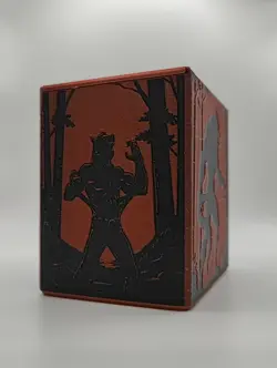 Werewolf themed MTG Deck Box, EDH Commander Card Case - Image 4