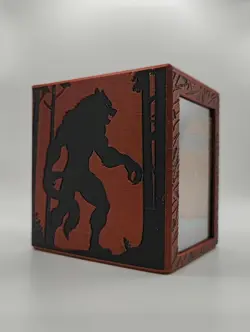 Werewolf themed MTG Deck Box, EDH Commander Card Case - Image 5