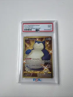 Snorlax Chilling Reign Secret Rare Gold Holo Card 224/198 PSA 9 - Image 1