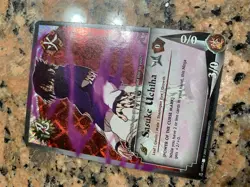 Naruto CCG Sasuke Uchiha N-1004 Foil Ninja Card English 2002 HOLO First Edition - Image 1