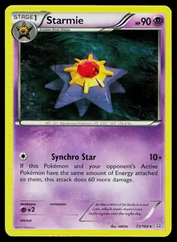 Pokemon Card Primal Clash Starmie 73/160 Rare - Image 1