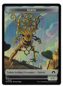 MTG Spirit Servo FOIL Modern Horizons 3 (MH3) Double-Sided Token #0008 Unplayed - Image 2