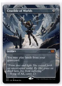 Crucible of Worlds (Borderless) 393 Double Masters 2022 Normal NM - Image 1