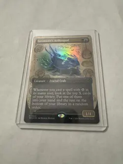 MtG Geometer's Arthropod R 0300 Secrets of Strixhaven Rare Foil Borderless - Image 1