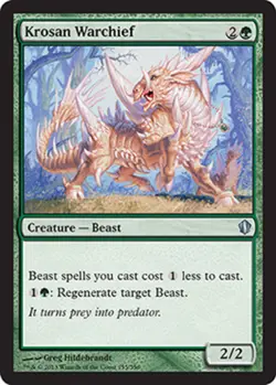 1 x Krosan Warchief - Commander 2013 - Light Play - MTG - Image 1
