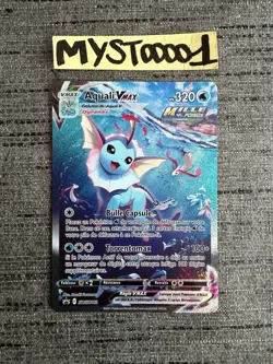 Carte Pokemon Aquali Vmax SWSH182 Promo Full Art Francais - Image 1