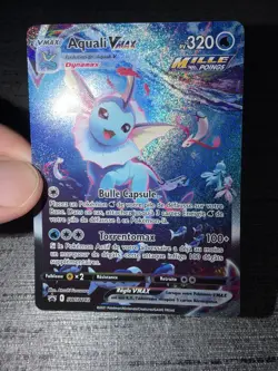 Carte Pokemon Aquali Vmax SWSH182 Promo Full Art Francais - Image 3