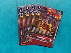 Vorvomon EX7-007 Playset Digimon Liberator Card Game x4 - Image 1