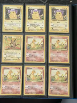 Pokemon Base Set Karten, Pikachu, Glumanda, Bisasam, Raichu Und Viele Mehr - Image 1