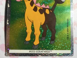 GIRAFARIG #203 (HOLO) - DUNKIN BOOMER 2001 - CARTE POKEMON - BON ETAT - Image 3