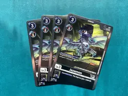 Jazamon EX7-039 Playset Digimon Liberator Card Game x4 - Image 1