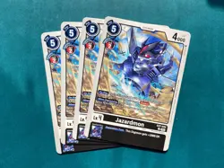 Jazardmon EX7-042 Playset Digimon Liberator Card Game x4 - Image 1
