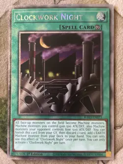 YuGiOh CLOCKWORK NIGHT Platinum Secret Rare RA03-EN071 - Image 2